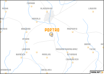 map of Portão