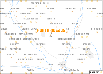 map of Portari de Jos