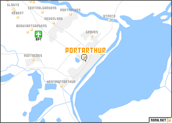 map of Port Arthur