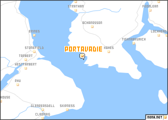 map of Portavadie