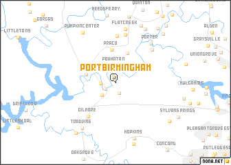 map of Port Birmingham