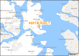 map of Port Blakely
