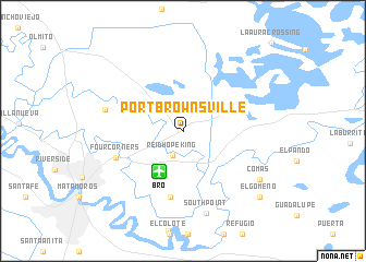 map of Port Brownsville