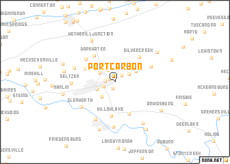 map of Port Carbon