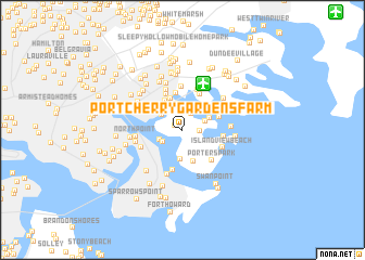 map of Port Cherry Gardens Farm