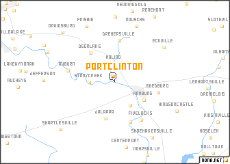 map of Port Clinton