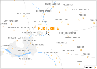 map of Port Crane