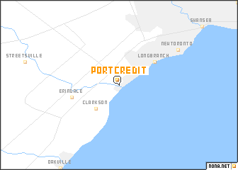 map of Port Credit