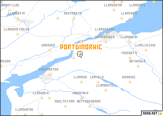 map of Port Dinorwic