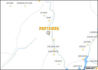 map of Porteiras