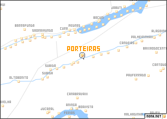 map of Porteiras