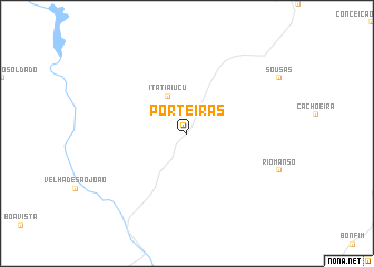 map of Porteiras