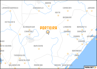 map of Porteira