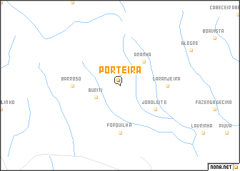 map of Porteira