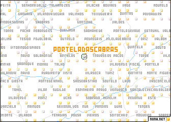 map of Portela das Cabras