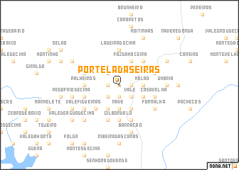 map of Portela das Eiras