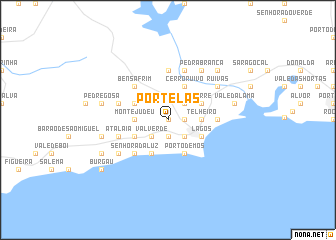 map of Portelas