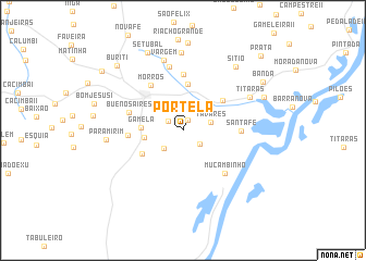 map of Portela