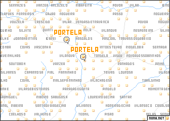 map of Portela