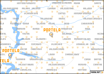 map of Portela