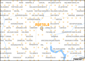 map of Portela