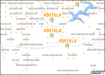 map of Portela