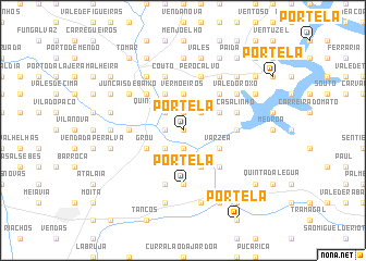 map of Portela