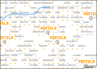 map of Portela