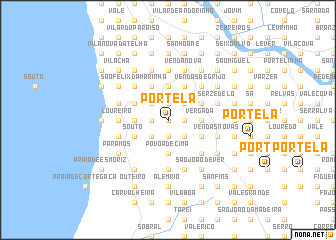 map of Portela