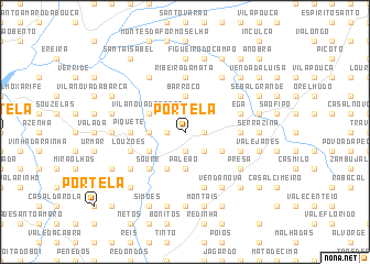 map of Portela