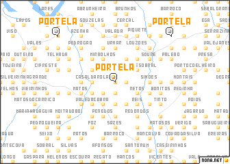 map of Portela