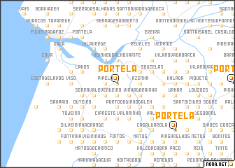 map of Portela