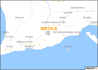 map of Portela