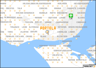 map of Portela