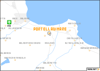 map of Portella di Mare