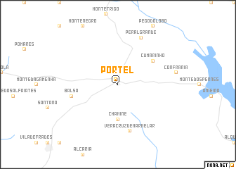 map of Portel