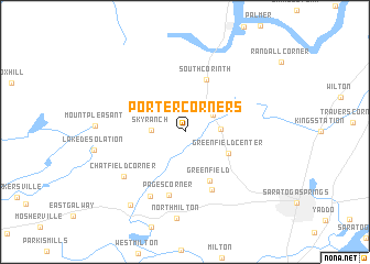 map of Porter Corners