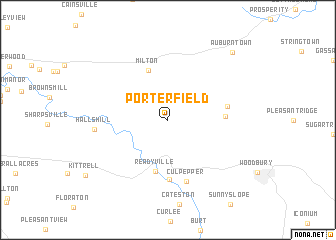 map of Porterfield