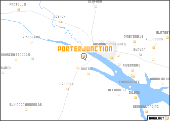 map of Porter Junction