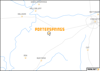 map of Porter Springs