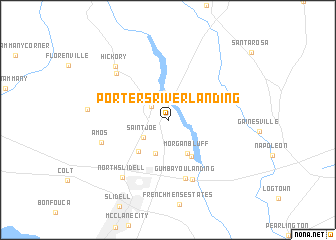 map of Porters River Landing
