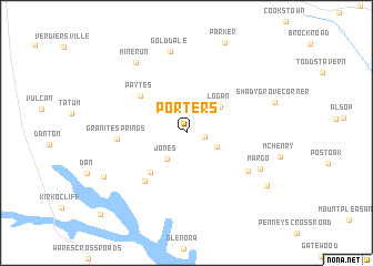 map of Porters