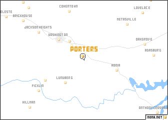 map of Porters