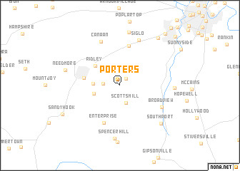 map of Porters