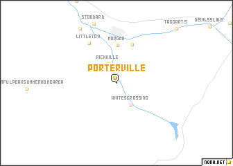 map of Porterville