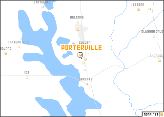 map of Porterville