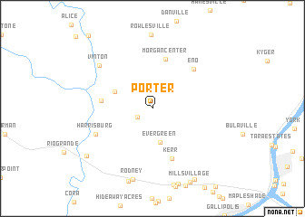 map of Porter