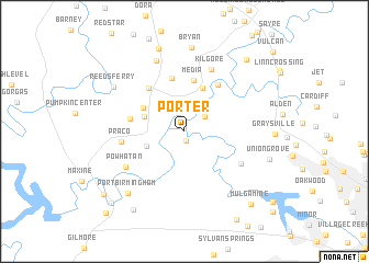 map of Porter