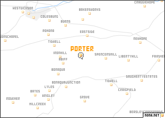 map of Porter