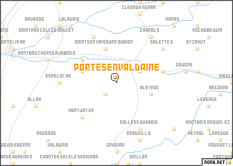 map of Portes-en-Valdaine